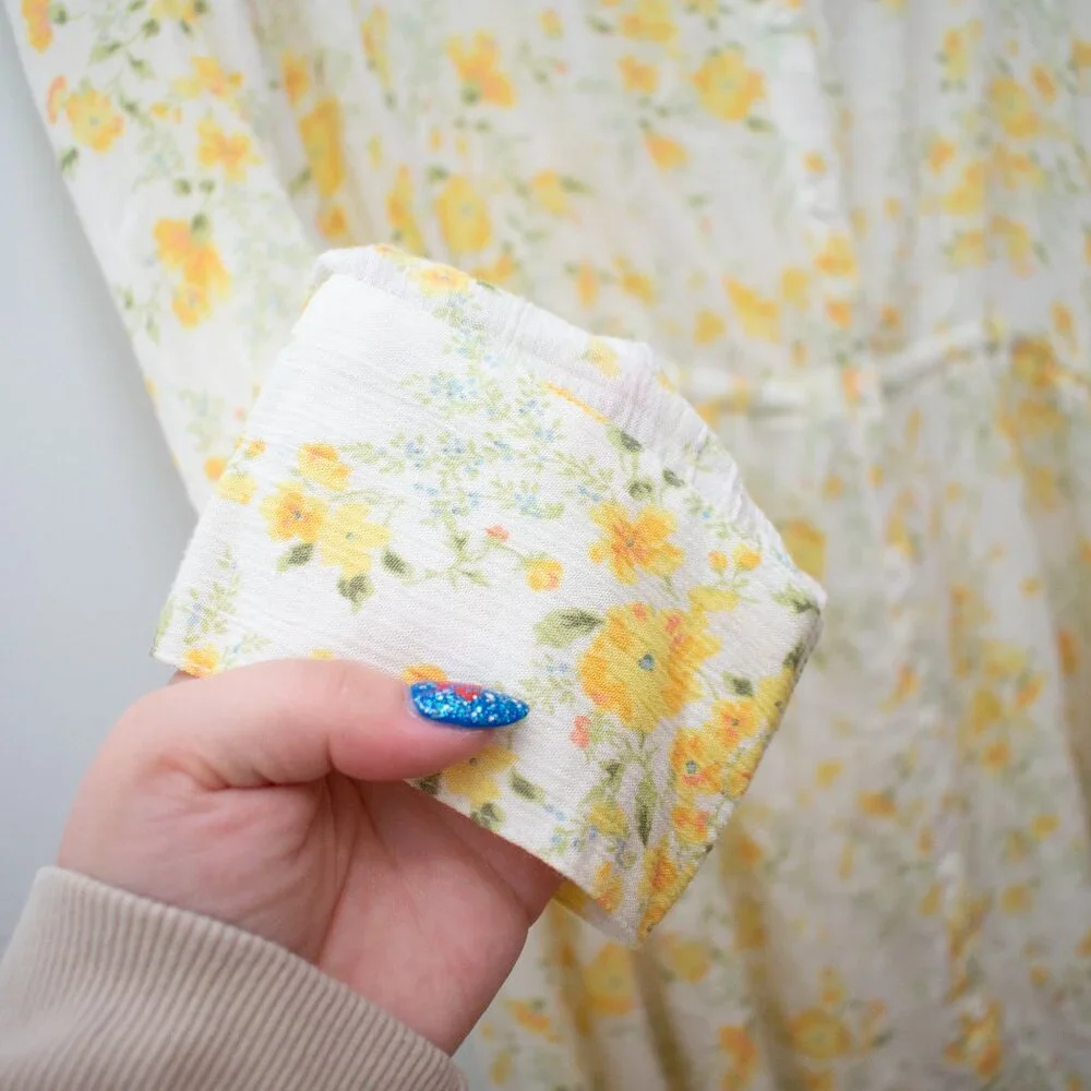 O'Neill Cover Up Medium Floral Shirt Dress NWT - Picture 2 of 6